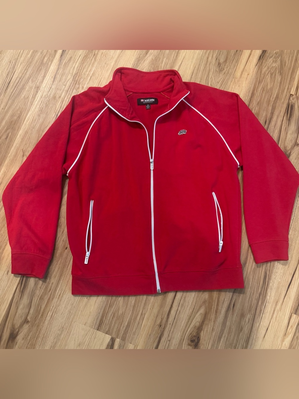 Vtg Ecko Unitd. Red Track Jacket Full Zip Rhinocerous Logo The Royals Medium Y2K
